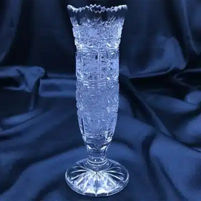 Geschliffene Kristallvase 15 cm
