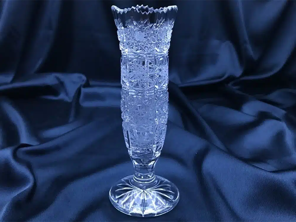 Geschliffene Kristallvase 15 cm