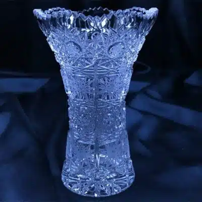 Geschliffene Kristallvase 13 cm