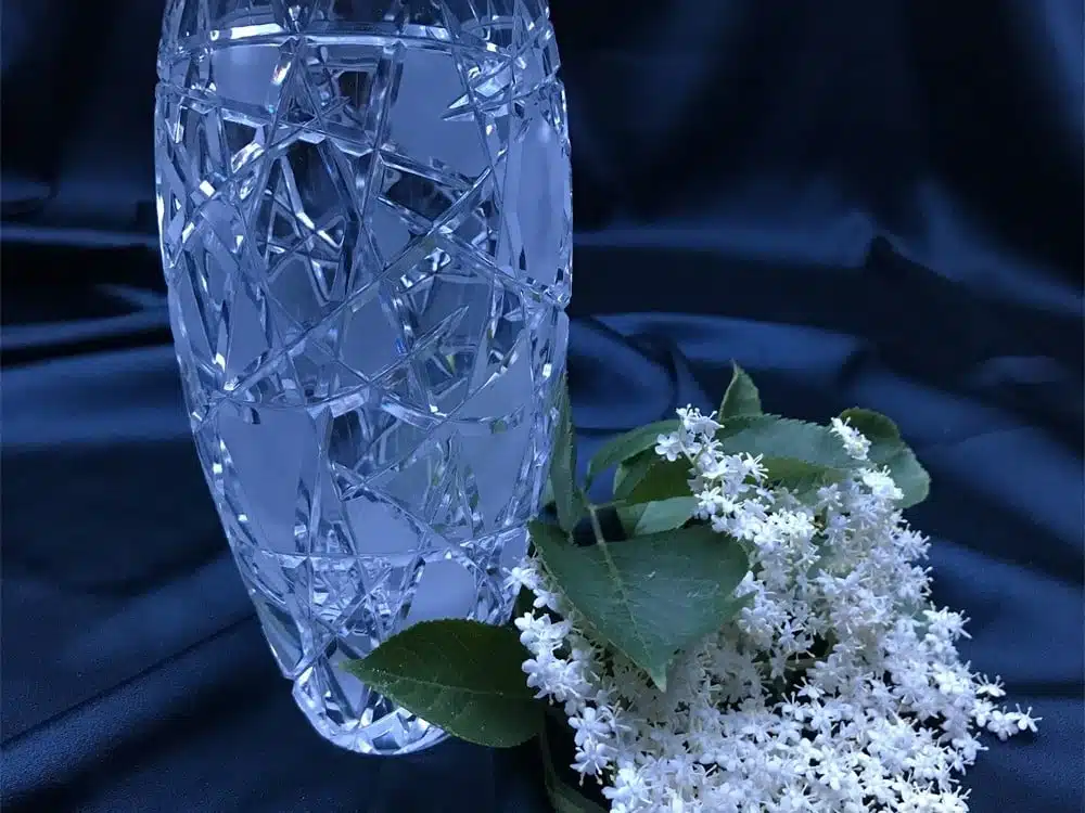 Geschliffene Kristallvase 18 cm – Bild 4