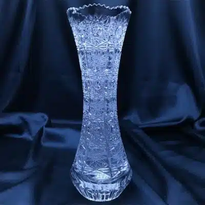 Geschliffene Kristallvase 20 cm