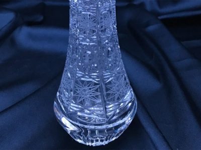 Geschliffene Kristallvase 20 cm – Bild 3