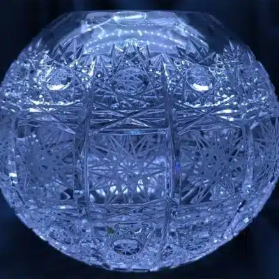 Geschliffene Kristallvase 11 cm