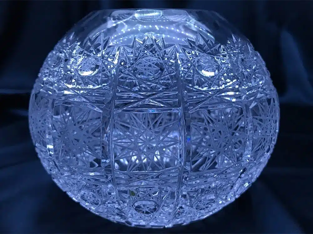 Geschliffene Kristallvase 11 cm