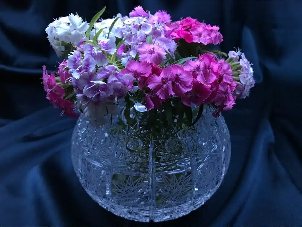 Geschliffene Kristallvase 11 cm – Bild 4