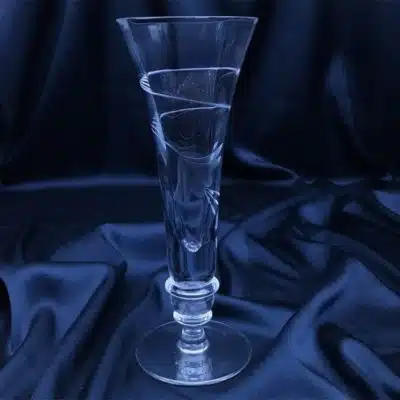 Geschliffene Kristallvase 20 cm