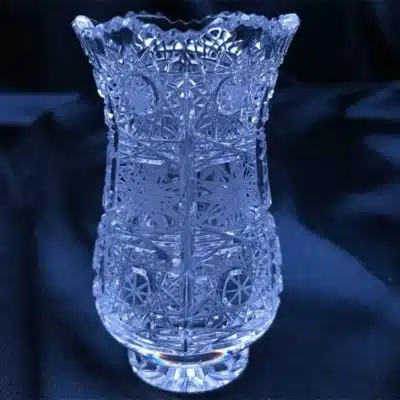 Geschliffene Kristallvase 8,5 cm