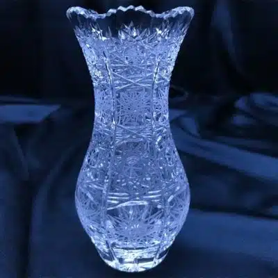 Geschliffene Kristallvase 12,5 cm