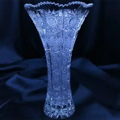 Geschliffene Kristallvase 20 cm