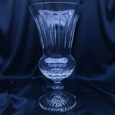 Geschliffene Kristallvase 37 cm