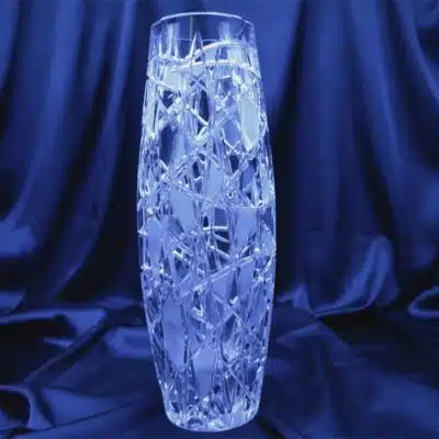 Geschliffene Kristallvase 30 cm