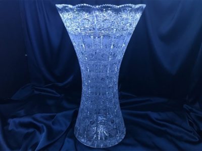 Geschliffene Kristallvase 49,5 cm