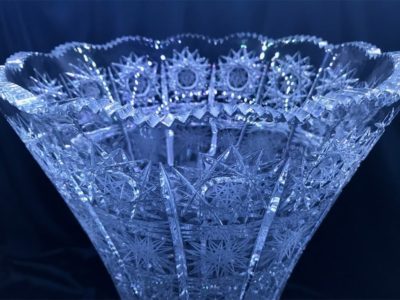 Geschliffene Kristallvase 49,5 cm – Bild 2