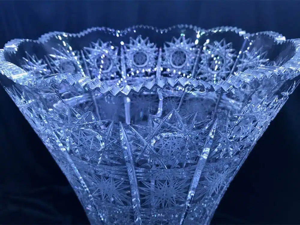 Geschliffene Kristallvase 49,5 cm – Bild 2