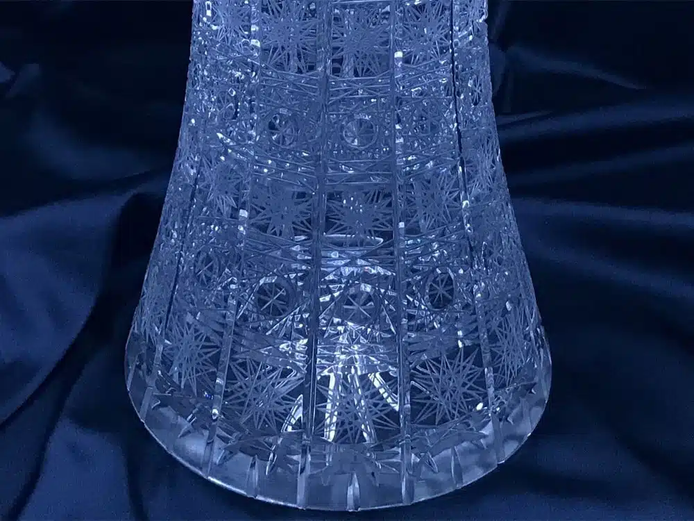 Geschliffene Kristallvase 49,5 cm – Bild 3