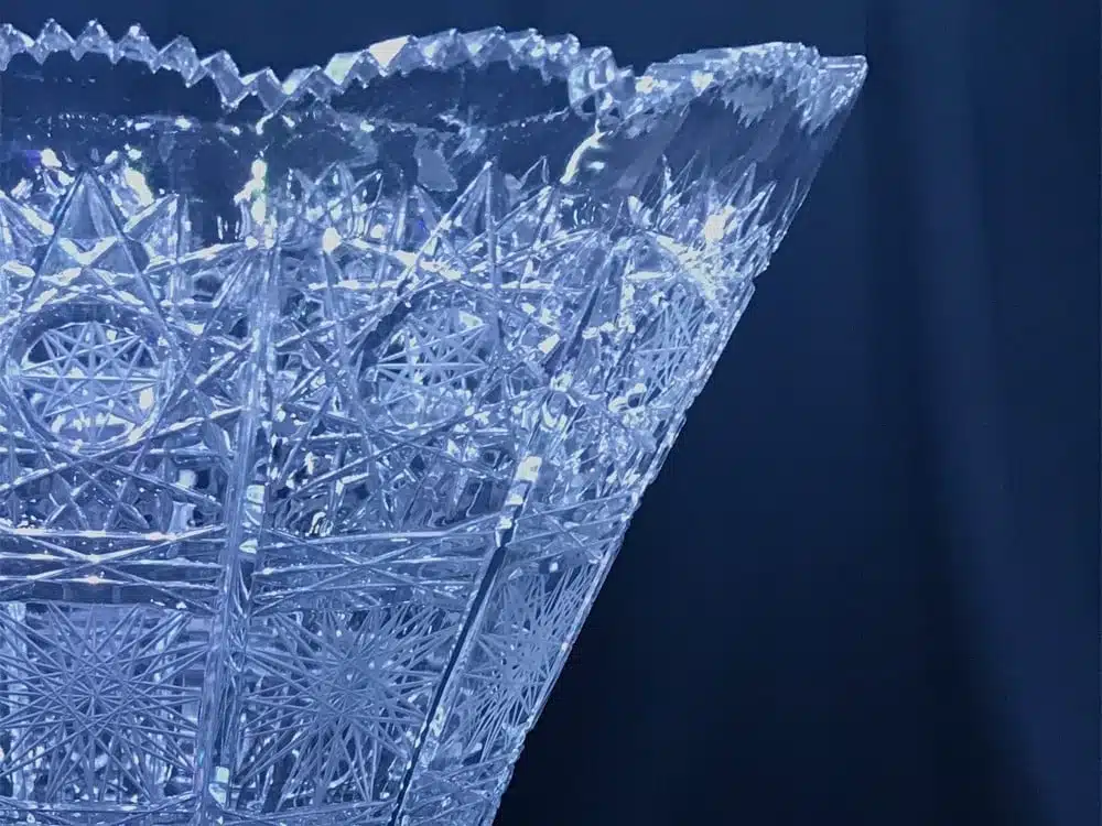 Geschliffene Kristallvase 49,5 cm – Bild 4