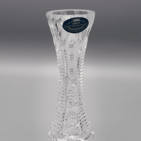 Geschliffene Kristallvase ÚSVIT 15 cm
