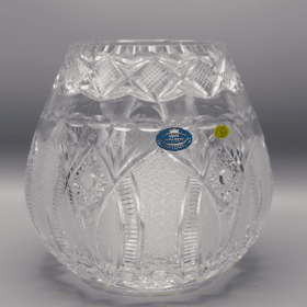 Geschliffene Kristallvase ÚSVIT 20 cm