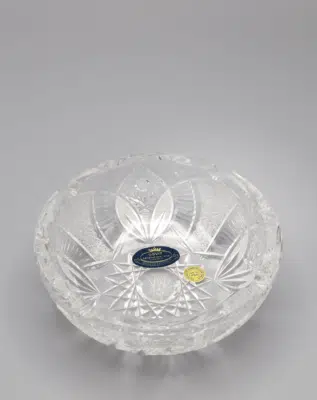 Kristallgeschliffener Aschenbecher ÚSVIT 13 cm