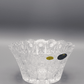 Geschliffene Kristallschale ÚSVIT 14 cm