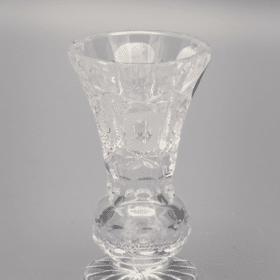 Geschliffene Kristallvase ÚSVIT 8 cm