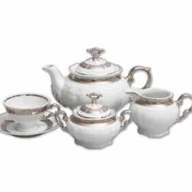 Teeservice Platin Marionette für 6 Personen