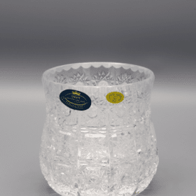 Geschliffene Kristallvase ÚSVIT 10 cm
