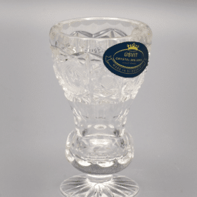 Geschliffene Kristallvase ÚSVIT 8 cm