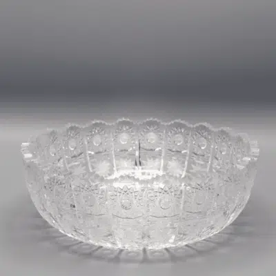 Krištáľová brúsená misa ÚSVIT 21,5 cm