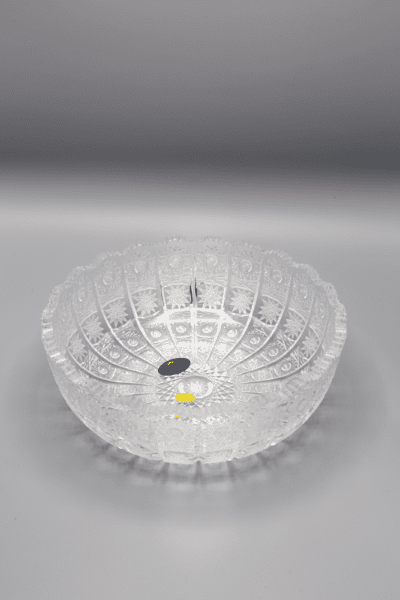 Geschliffene Kristallschale ÚSVIT 21,5 cm – Bild 2