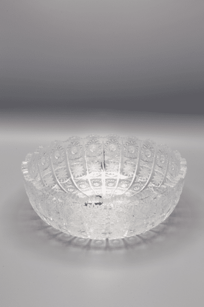 Geschliffene Kristallschale ÚSVIT 21,5 cm – Bild 3
