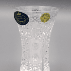 Geschliffene Kristallvase ÚSVIT 8 cm