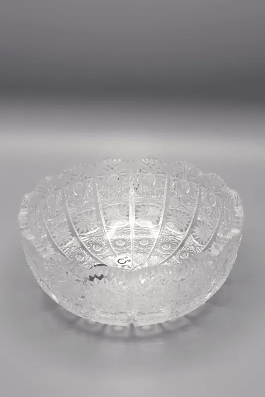 Geschliffene Kristallschale ÚSVIT 18 cm