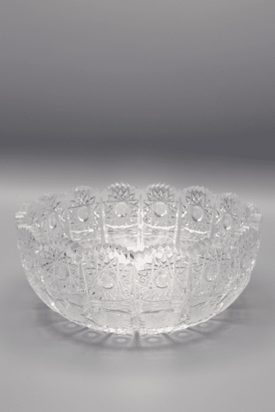 Geschliffene Kristallschale ÚSVIT 18 cm – Bild 2
