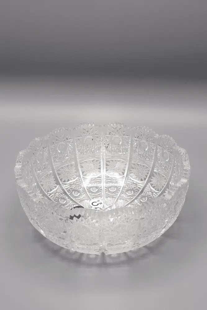 Krištáľová brúsená misa ÚSVIT 18 cm
