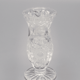 Geschliffene Kristallvase ÚSVIT 8 cm