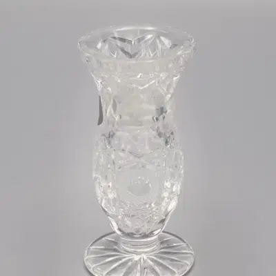 Krištáľová brúsená váza ÚSVIT 8 cm