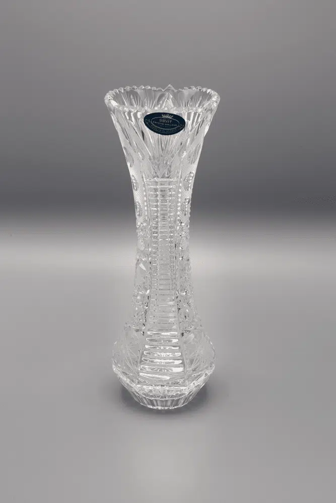 Geschliffene Kristallvase ÚSVIT 23 cm – Bild 2