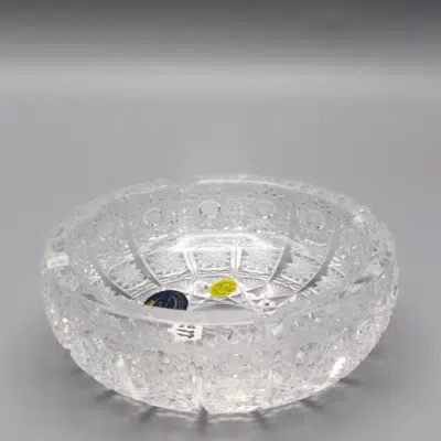 Krištáľový brúsený popolník ÚSVIT 13 cm