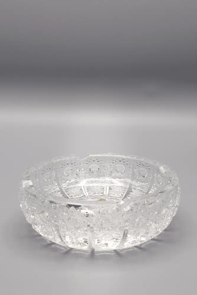Krištáľový brúsený popolník ÚSVIT 13 cm