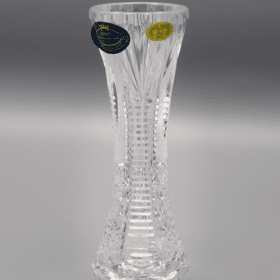 Geschliffene Kristallvase ÚSVIT 15 cm