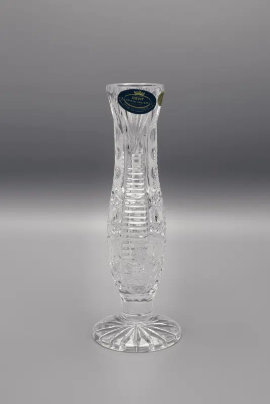 Geschliffene Kristallvase ÚSVIT 21 cm
