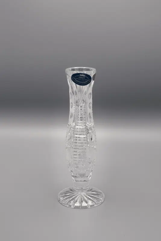 Geschliffene Kristallvase ÚSVIT 21 cm