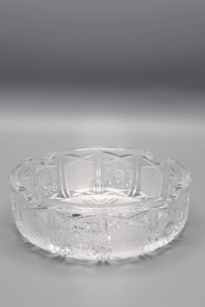 Krištáľový brúsený popolník ÚSVIT 15 cm