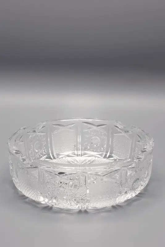 Aschenbecher mit Kristallschliff ÚSVIT 15 cm