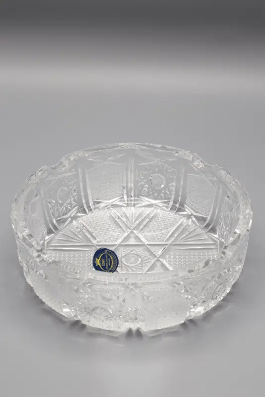 Aschenbecher mit Kristallschliff ÚSVIT 15 cm