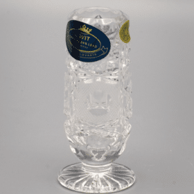 Geschliffene Kristallvase ÚSVIT 8 cm
