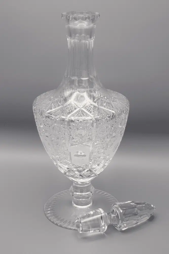 Kristallgeschliffene Flasche ÚSVIT 850 ml – Bild 2