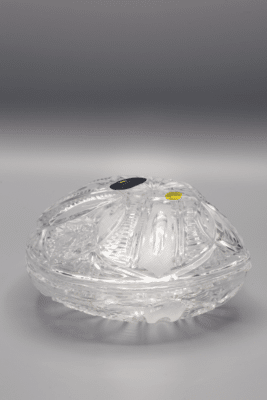 ÚSVIT-Glas aus geschliffenem Kristall, 6,5 cm, mit Deckel