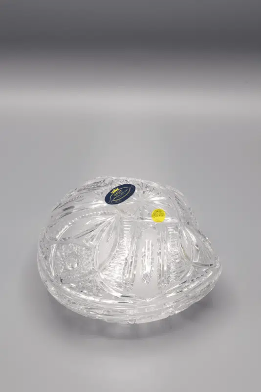 ÚSVIT-Glas aus geschliffenem Kristall, 6,5 cm, mit Deckel – Bild 2
